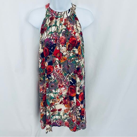 Entro Floral Mini Dress/Tunic Size Small - Picture 1 of 12